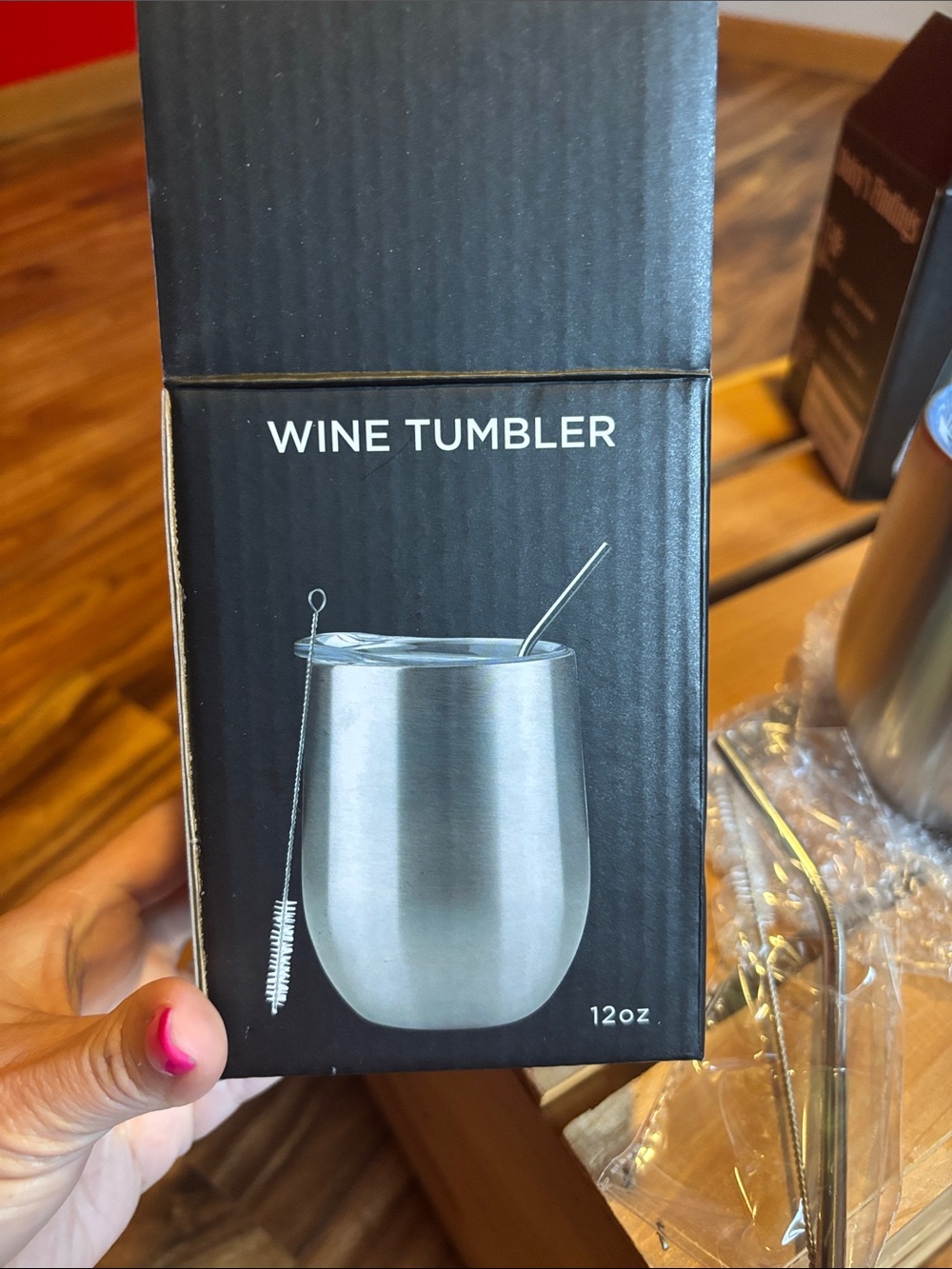 Stainless Steel Insulated Wine Tumbler - Silver (2-Pack) - Picture 6 of 10